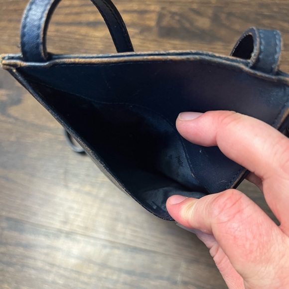 El Portal Vintage Navy 100% leather travel organizer - Picture 3 of 8